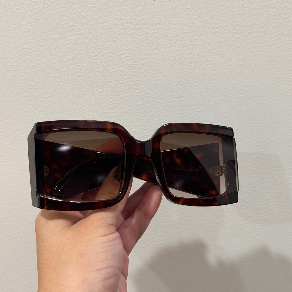 Celine Oversized Tortoise Sunglasses
